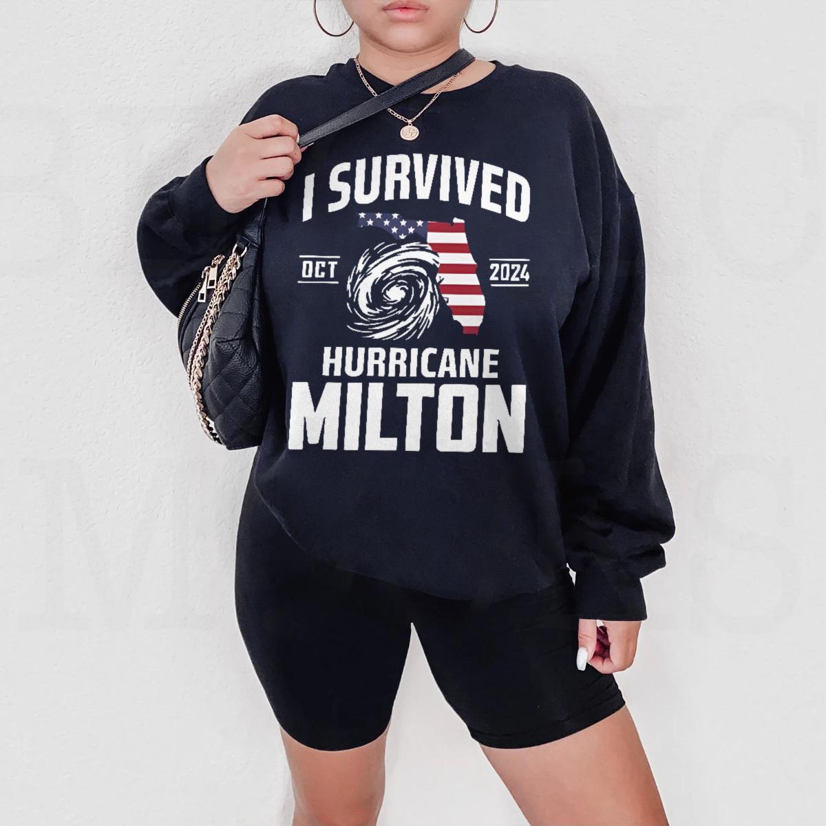 I Survived Hurricane Milton 2024, Hurricane Milton Survivor Unisex Shirt, Resilience Tee, , Survivor Gift Shirt, Florida Strong Shirt TMC