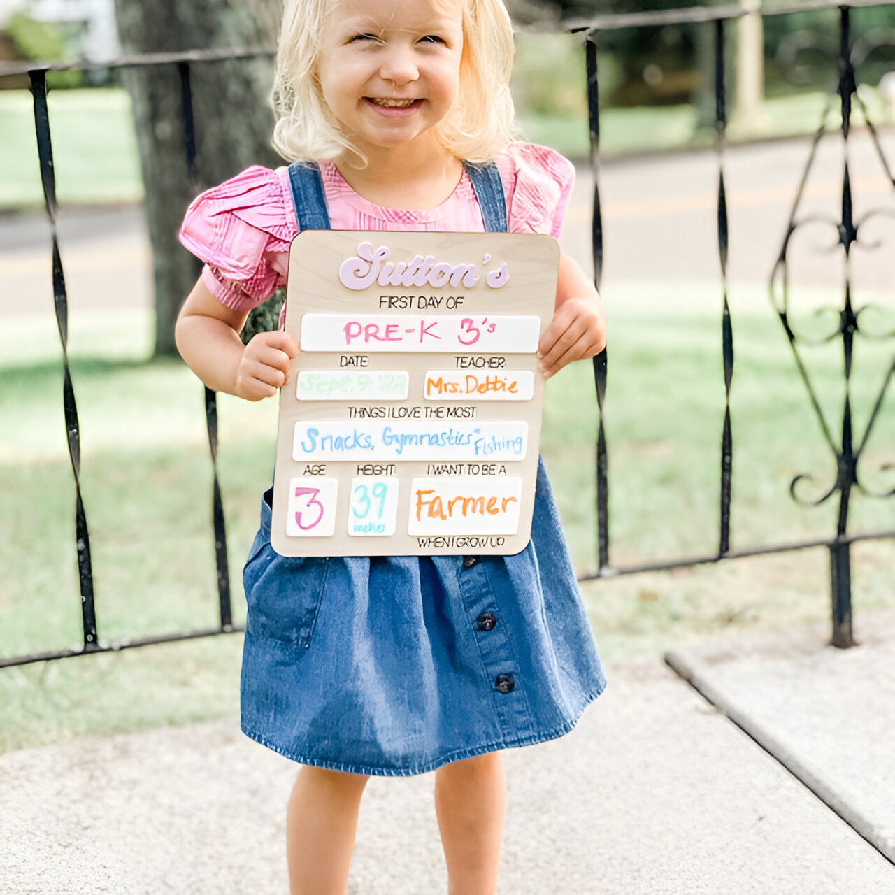 Back to School Sign First Day of School Sign, 1st Day of School Sign Custom Reusable Back to School Sign Scsign