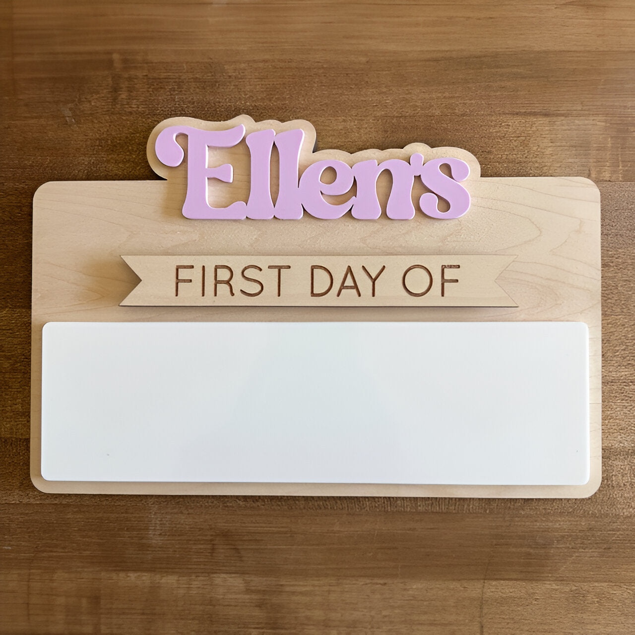 Personalized First and Last Day of School Sign, Reusable First Day Sign, Preschool Kindergarten First Day Photo Prop, Back to School Sign Scsign