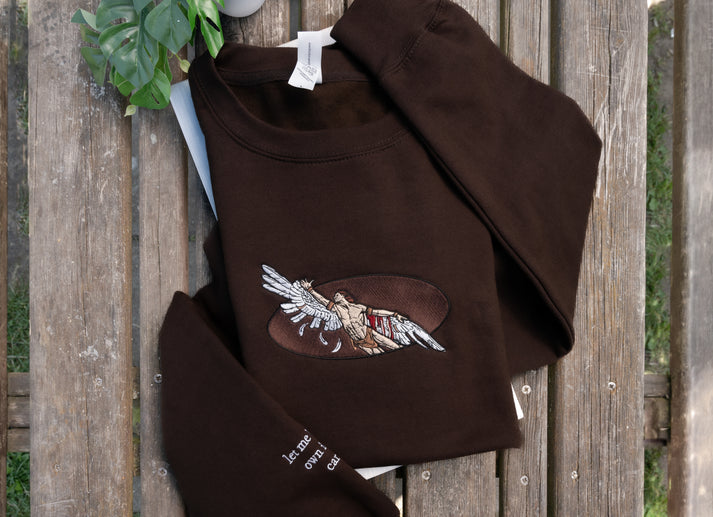 The I, Carrion Embroidered Sweatshirt, Cotton Tee, Hoodie EMHA0909T