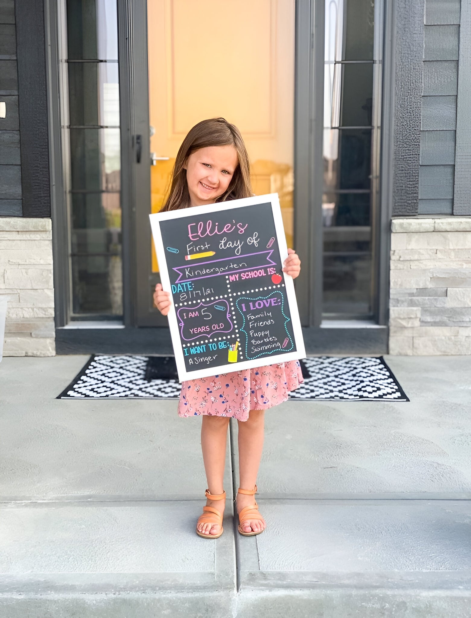 First Day of School Sign reusable, Back to School Chalkboard Sign, Milestone Chalkboard, 1st day of school sign, Last day of school sign scsign1