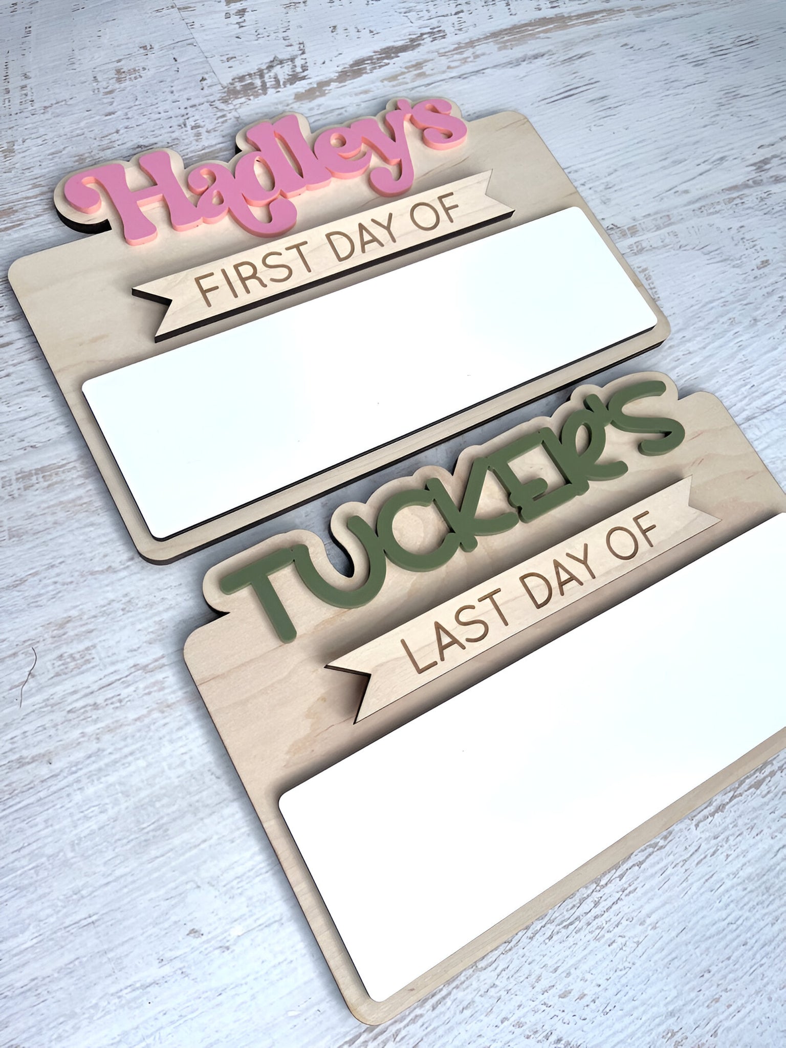 Personalized First and Last Day of School Sign, Reusable First Day Sign, Preschool Kindergarten First Day Photo Prop, Back to School Sign Scsign