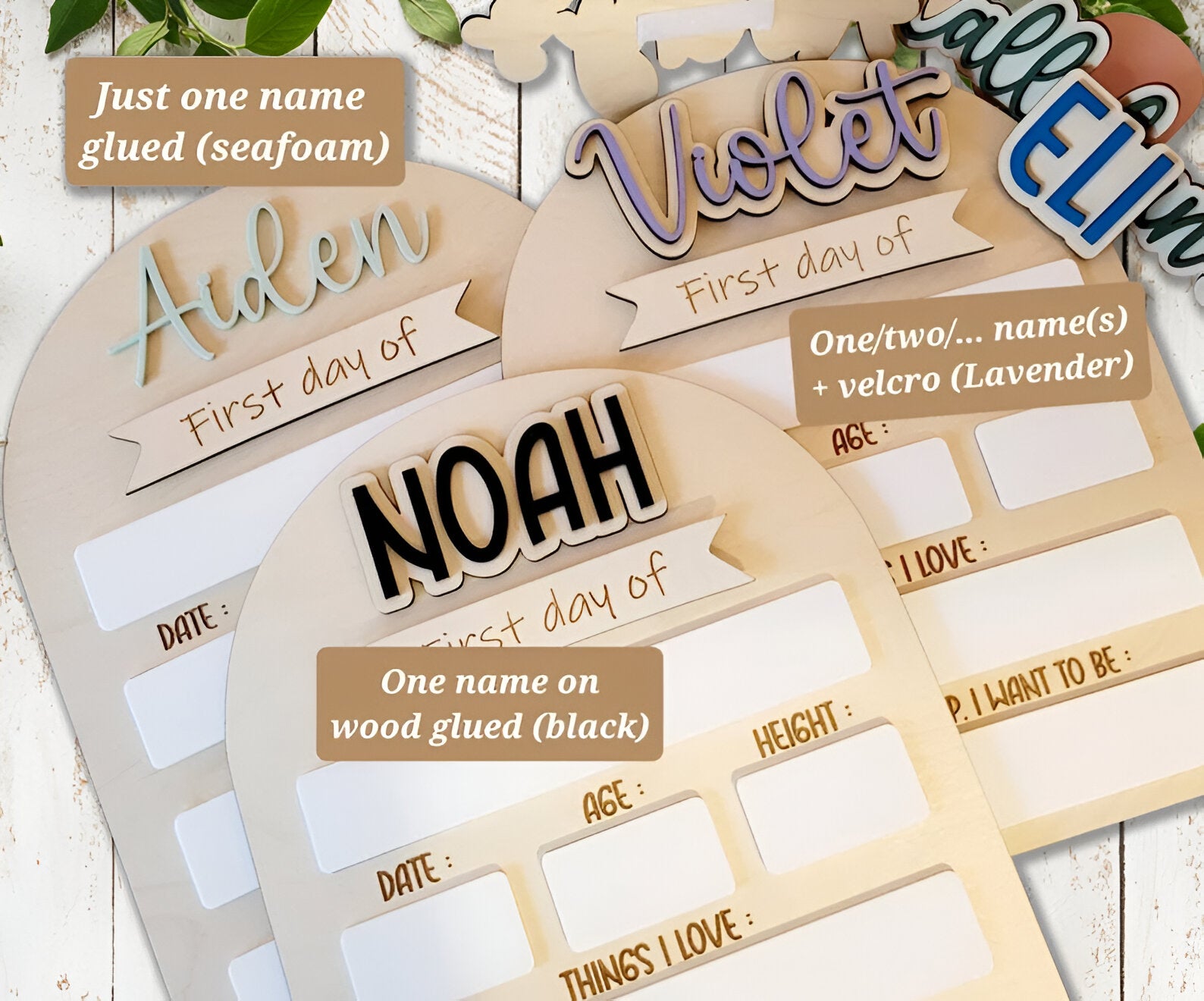 Customized First And Last Day School Sign, First Day of School Wooden Sign, Back to School Sign, Gift for Kids, School Board Wood Sign Scsign1