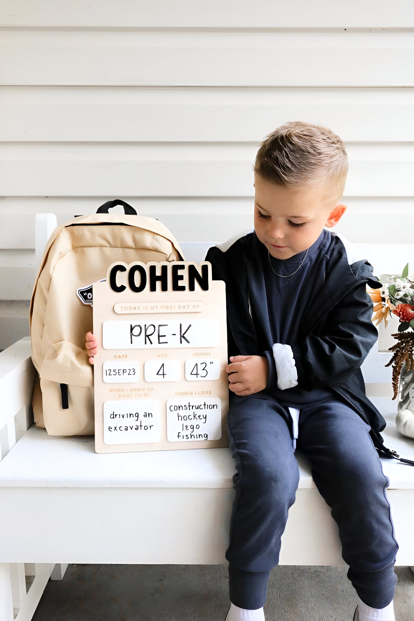 First Day of School Sign x Back to School x Custom First Last Day of School Sign x Reusable Dry Erase Board x Back to School Photo Prop scsign1