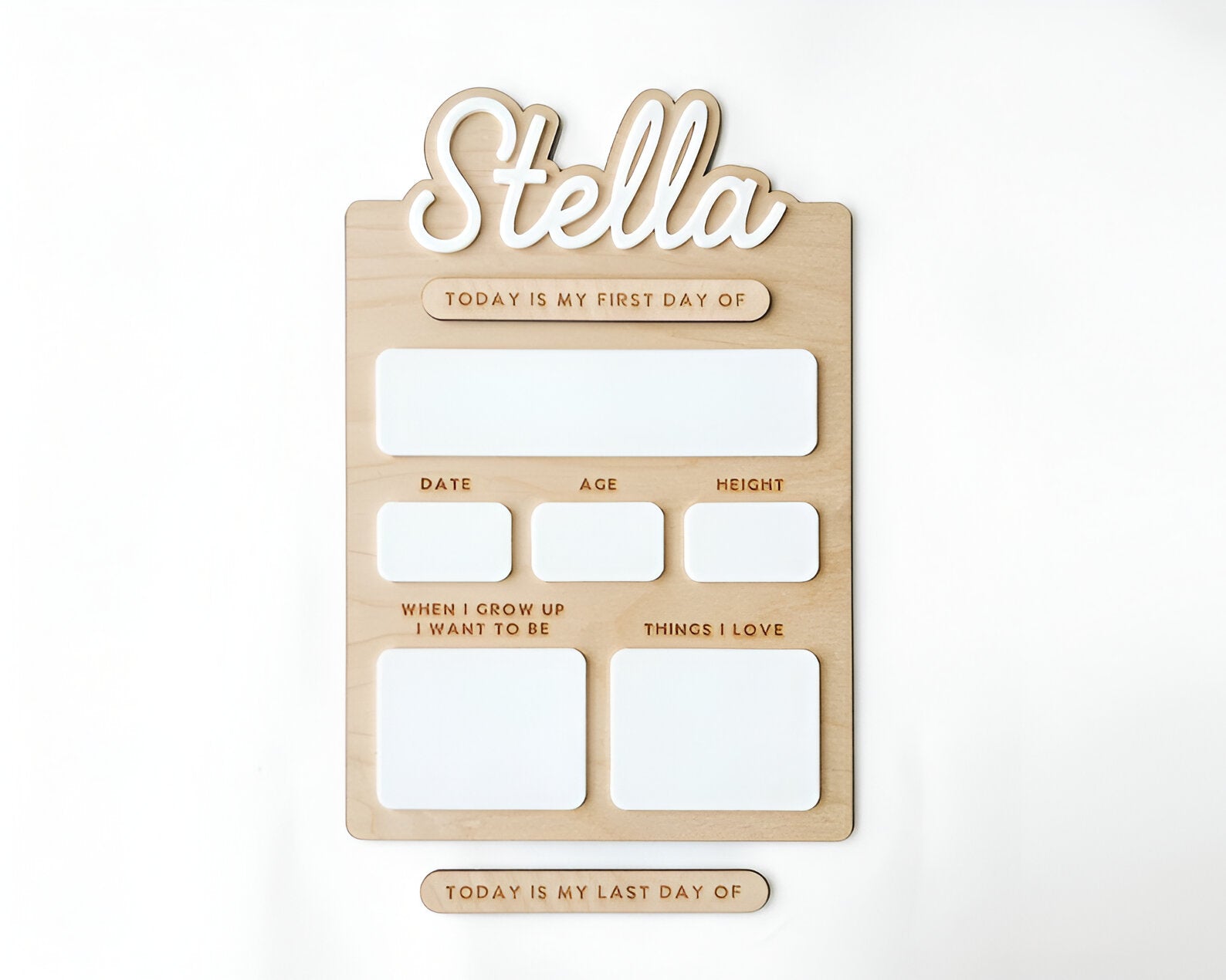 First Day of School Sign x Back to School x Custom First Last Day of School Sign x Reusable Dry Erase Board x Back to School Photo Prop scsign1