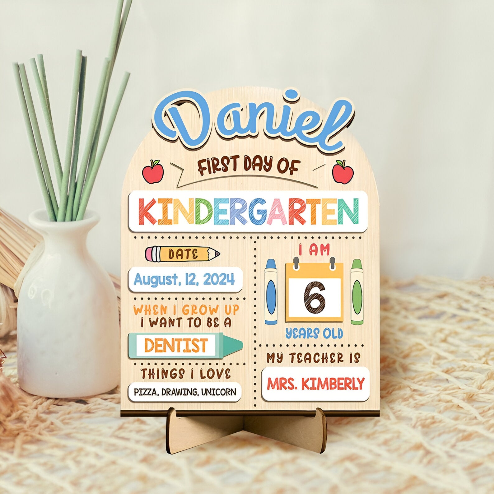 Customized First And Last Day School Sign, Back to School Sign, Kindergarten First Day of School Sign, First and Last Day School Sign Scsign