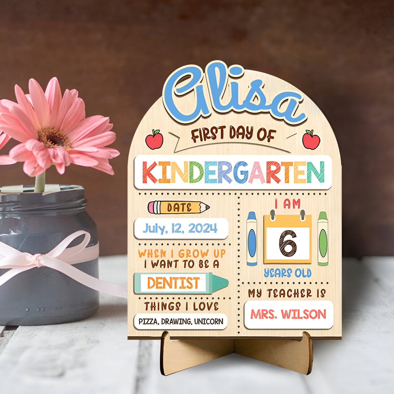 Customized First And Last Day School Sign, Back to School Sign, Kindergarten First Day of School Sign, First and Last Day School Sign Scsign