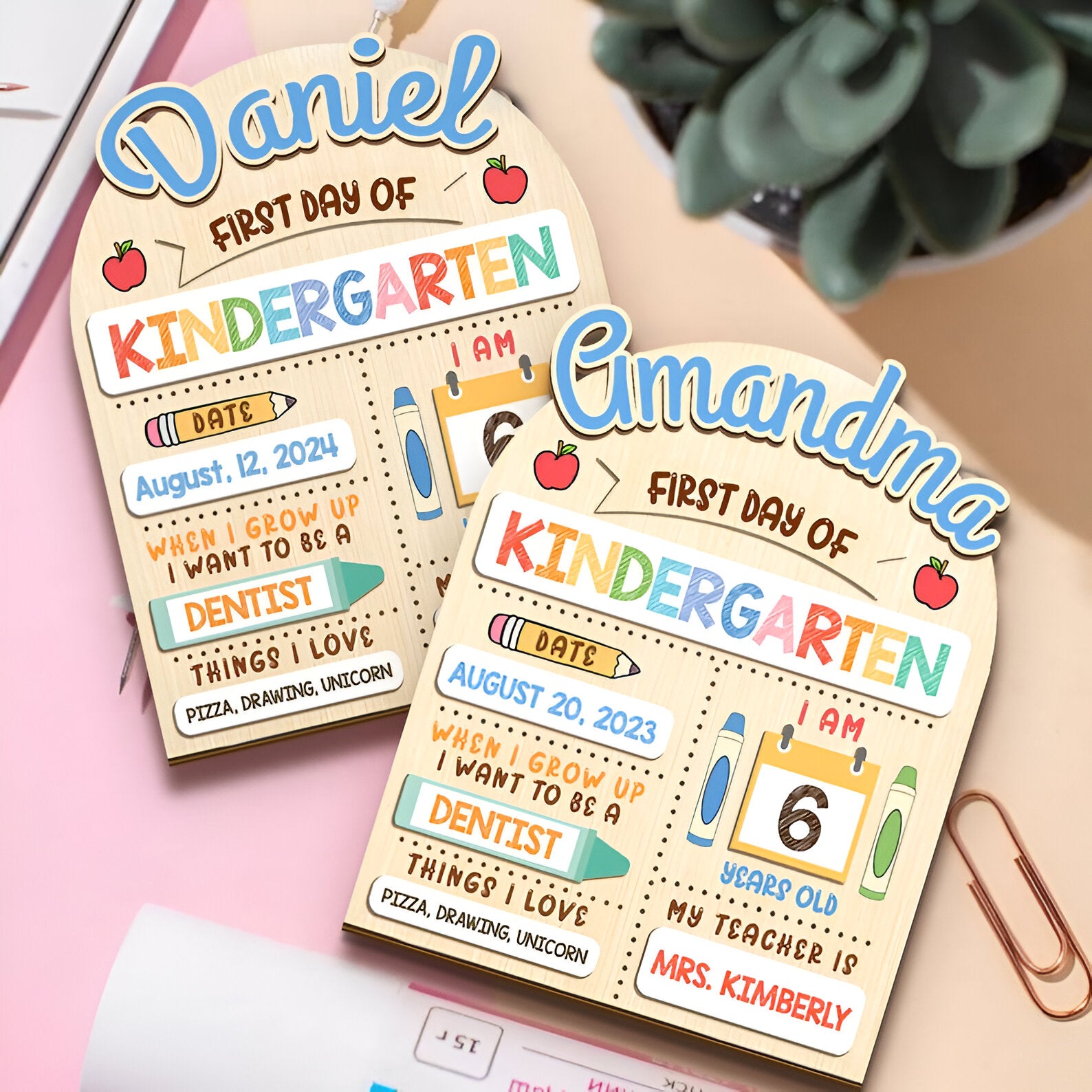 Customized First And Last Day School Sign, Back to School Sign, Kindergarten First Day of School Sign, First and Last Day School Sign Scsign