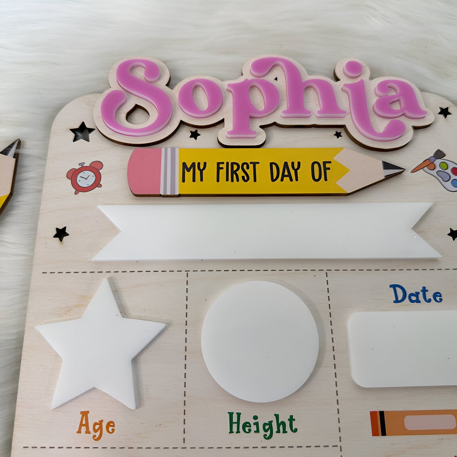 Custom First Day of School Sign, First Day of Kindergarten Sign, 1st Day of Preschool, Back to School Sign, First and Last Day Sign scsign1