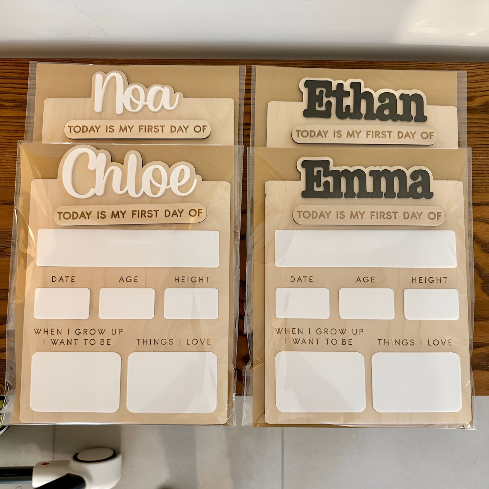 Personalized First Day of School Sign, Custom Last Day of School Sign, Wooden Sign, Kids School Sign, Wood Acrylic Sign scsign1