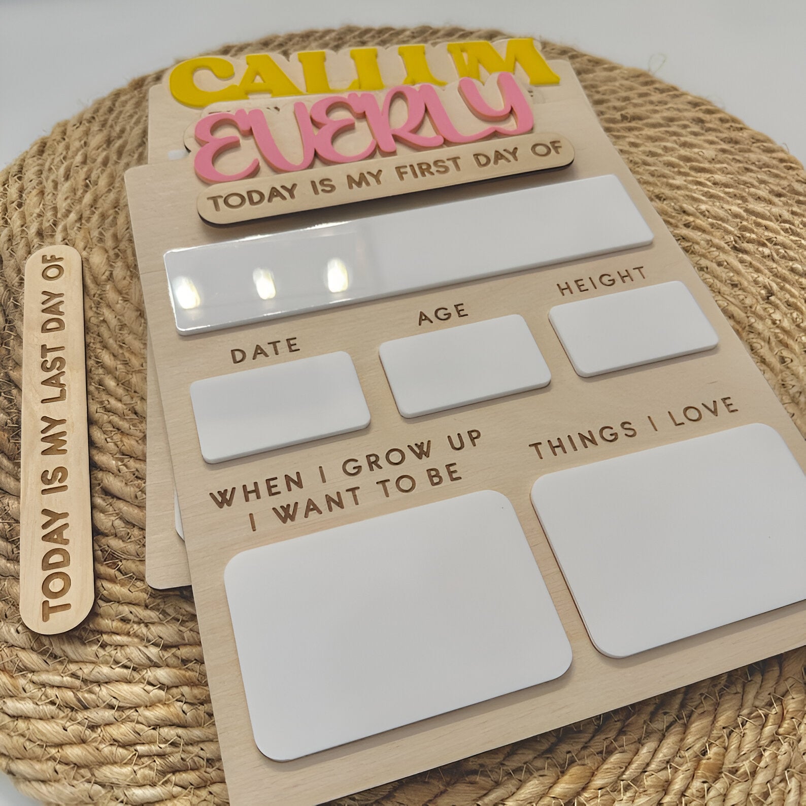 Personalized First Day of School Sign, Custom Last Day of School Sign, Wooden Sign, Kids School Sign, Wood Acrylic Sign scsign1