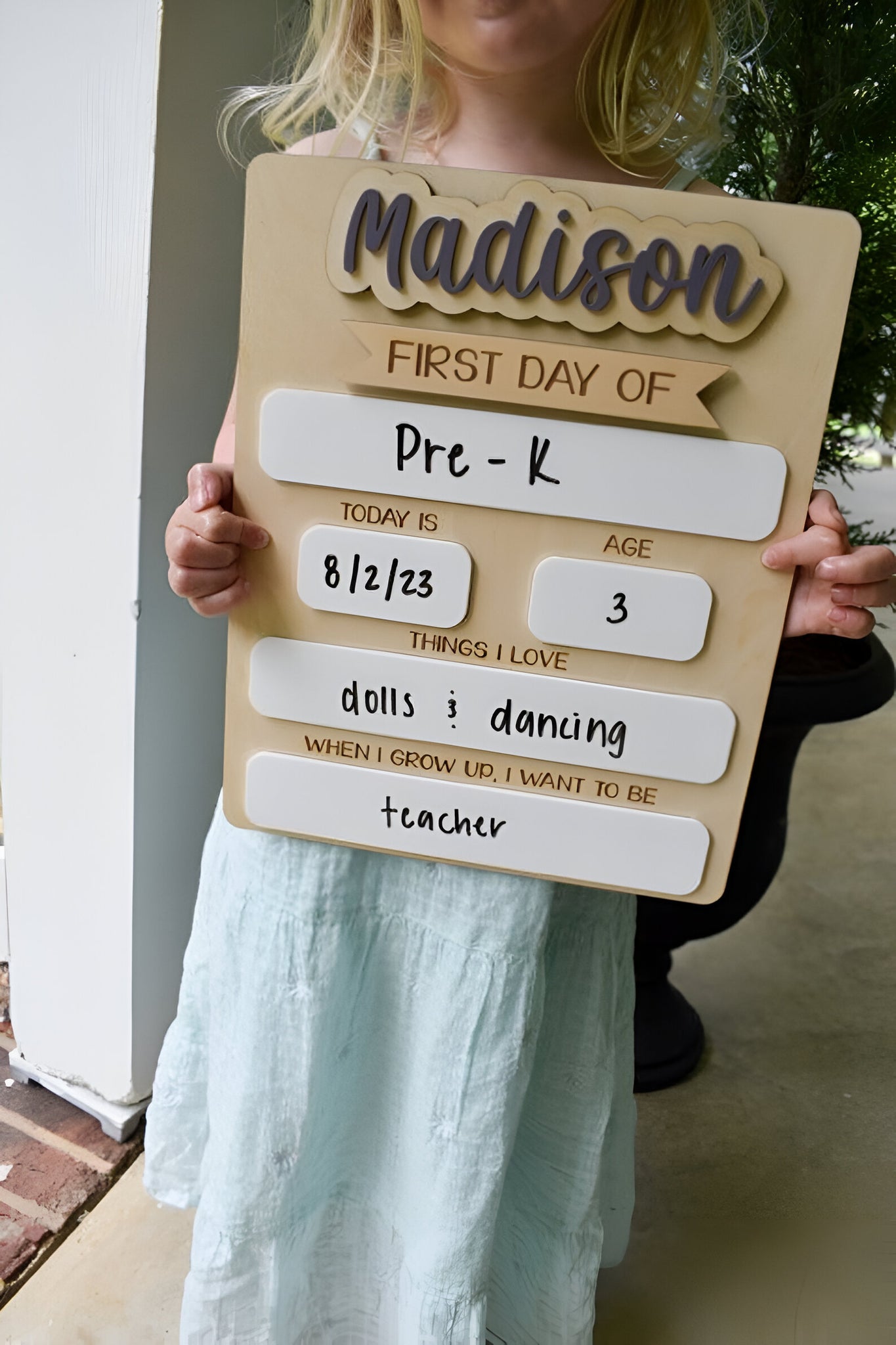 Personalized First Day of School Sign. Custom Last Day of School Sign. Wooden Sign. Kids School Sign Scsign