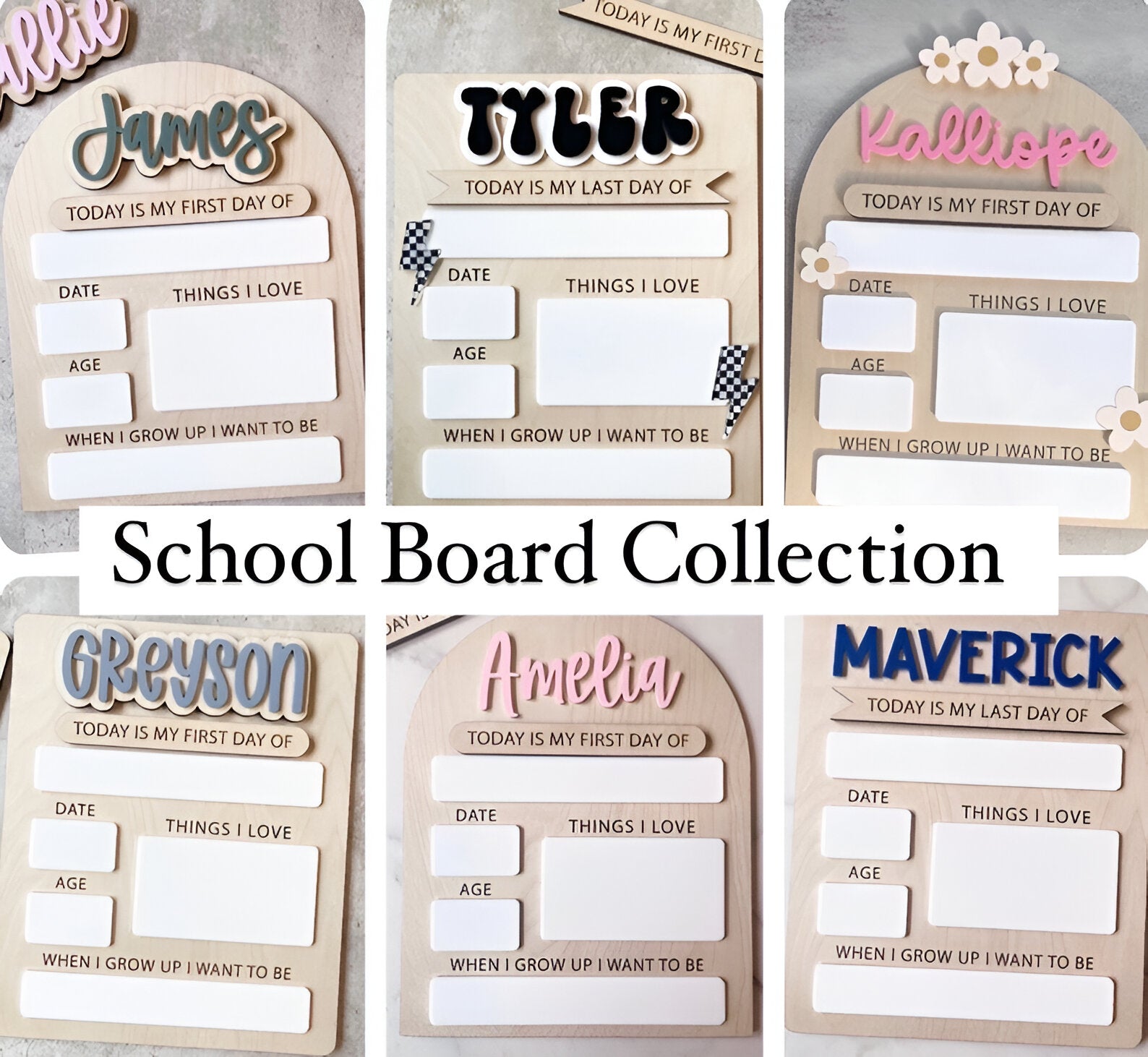 Personalized Back to School Sign  First Day of School Sign  Reusable Back to School Sign  Dry Erase First Day of School Sign scsign1