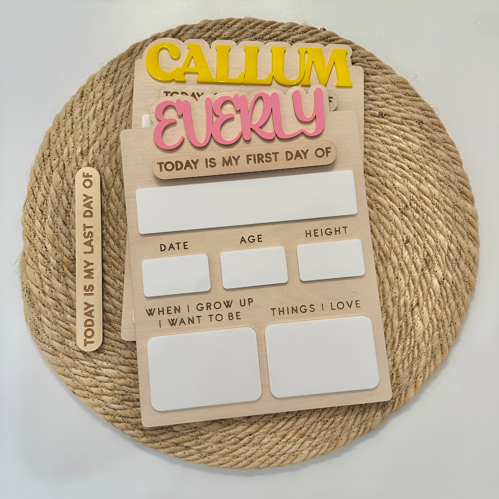 Personalized First Day of School Sign, Custom Last Day of School Sign, Wooden Sign, Kids School Sign, Wood Acrylic Sign scsign1