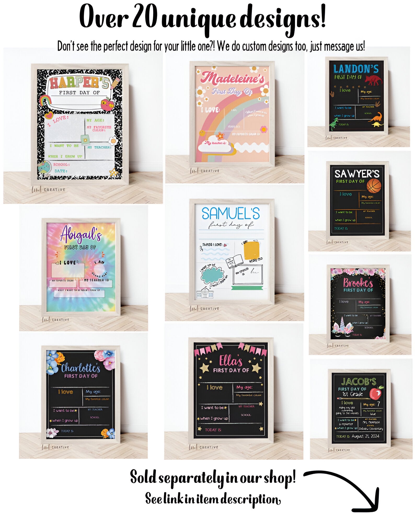 Personalized Back to School Sign, First Day Of School Sign, Reversible First Day Of School Sign, Last Day Of School, Reusable scsign1