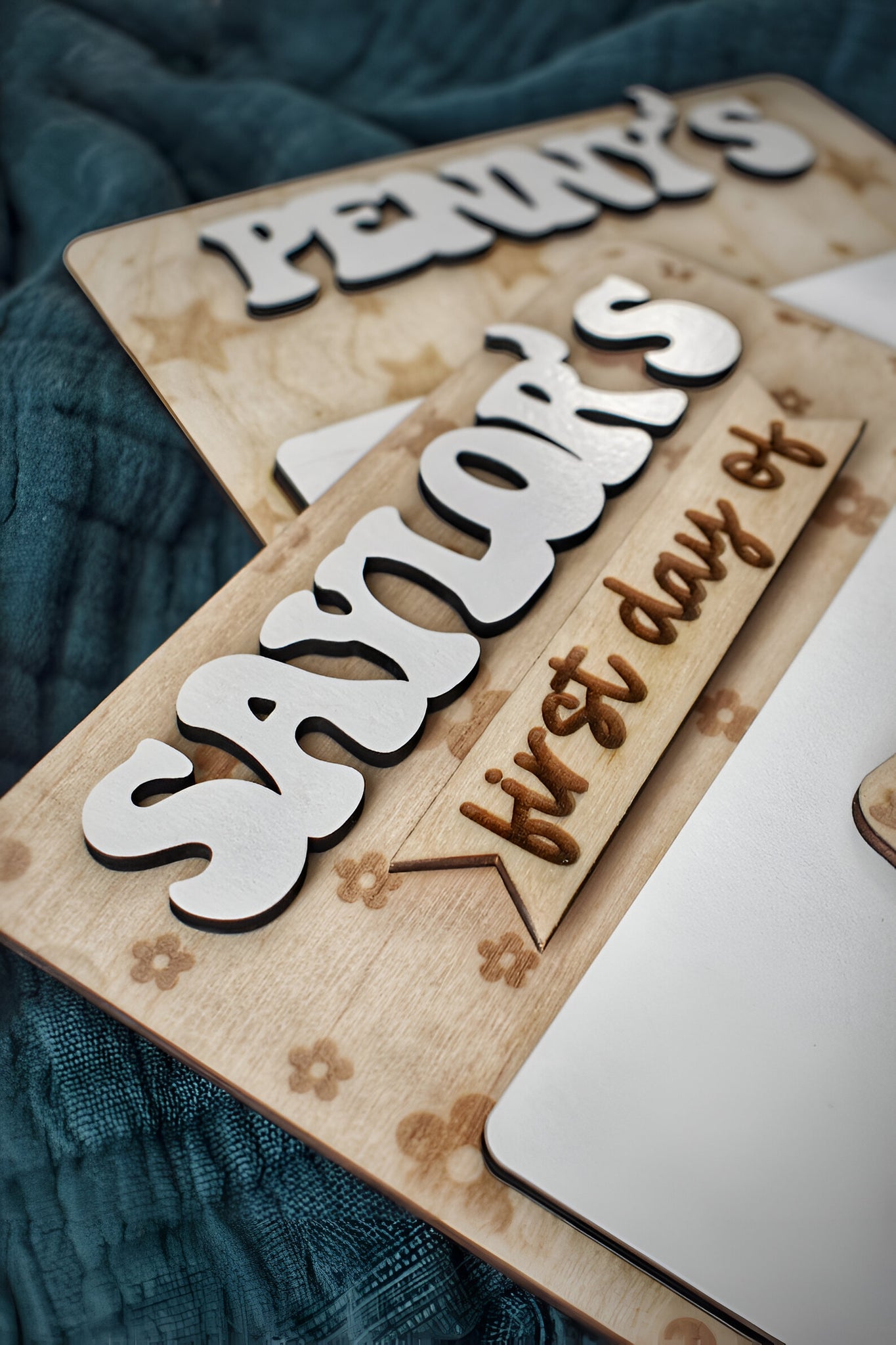 Personalized Dry Erase Back School Board  First Day of School Sign  Custom Neutral Name Sign  Photo Taking  Photo Prop Scsign1