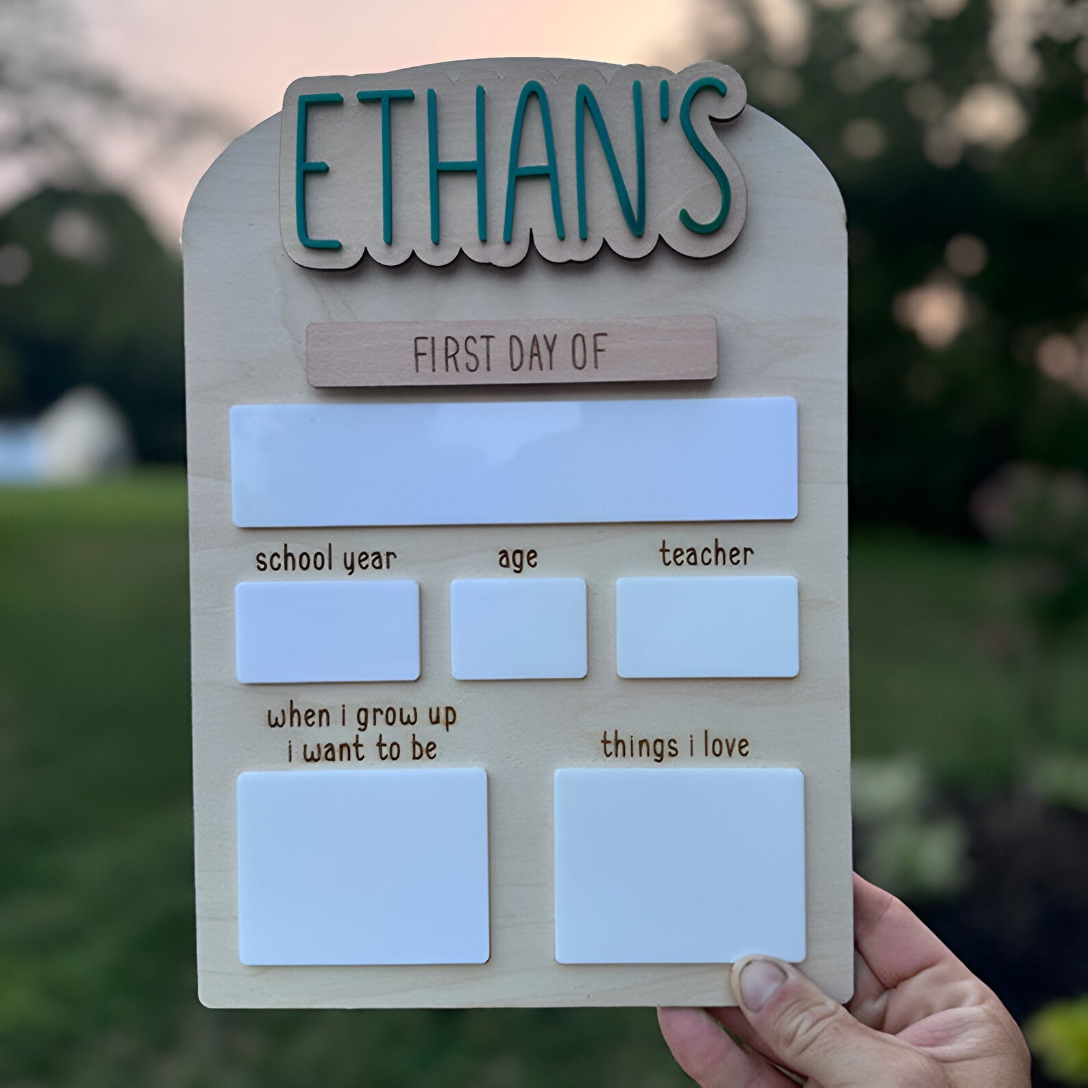 Personalized Back to School Sign, Back to School Board, Custom First & Last Day of School Interchangeable Sign, First and Last Day Sign scsign1