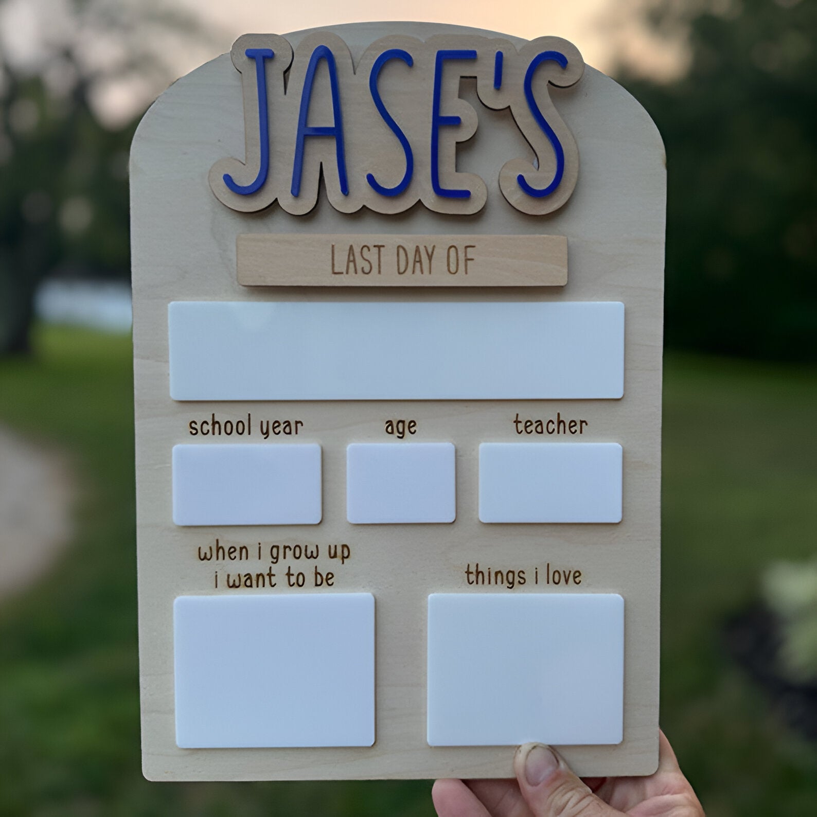 Personalized Back to School Sign, Back to School Board, Custom First & Last Day of School Interchangeable Sign, First and Last Day Sign scsign1