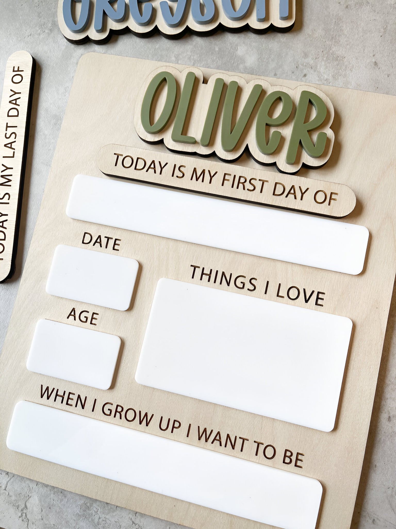 Personalized Back to School Sign  First Day of School Sign  Reusable Back to School Sign  Dry Erase First Day of School Sign scsign1