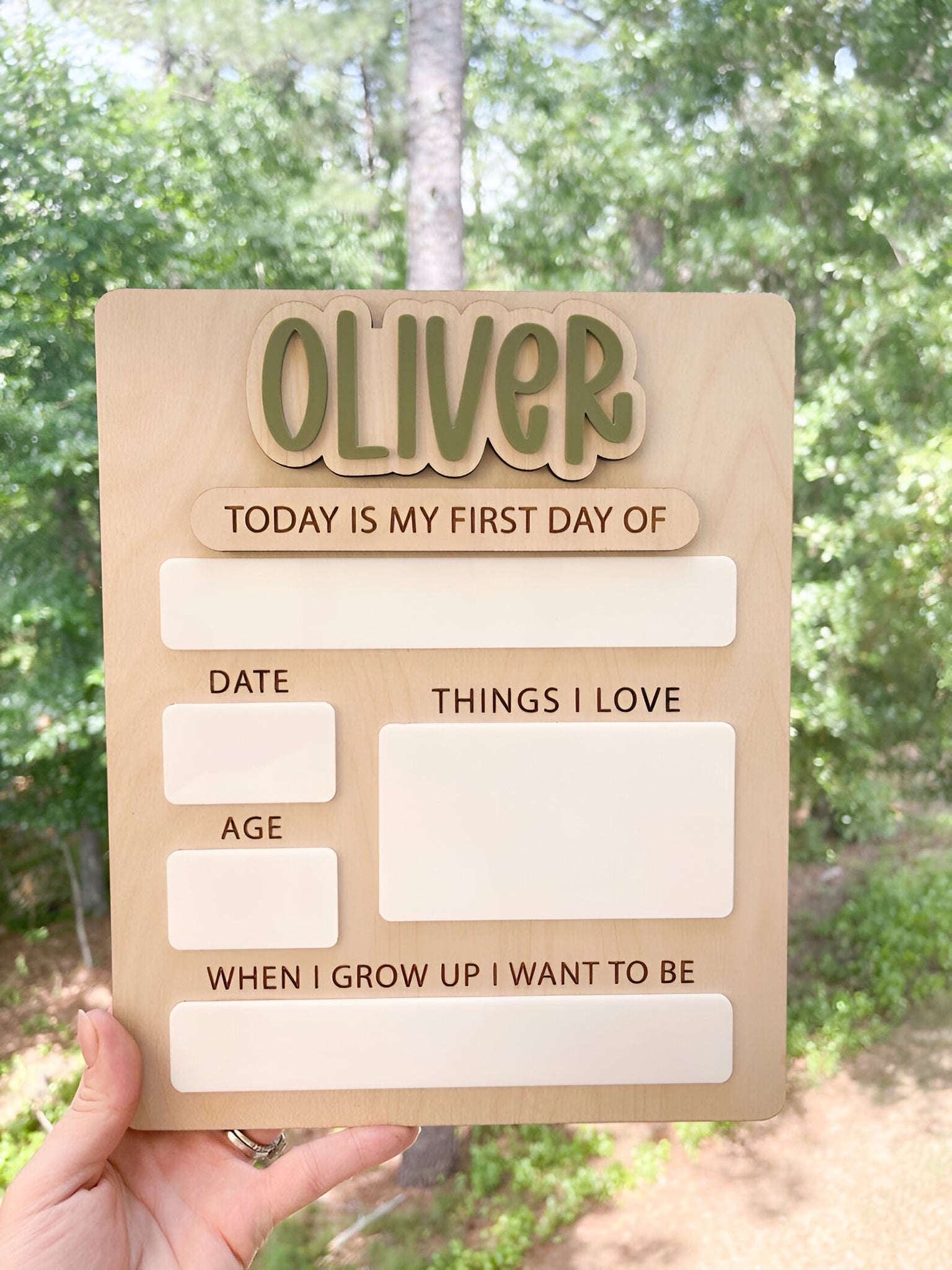 Personalized Back to School Sign  First Day of School Sign  Reusable Back to School Sign  Dry Erase First Day of School Sign scsign1