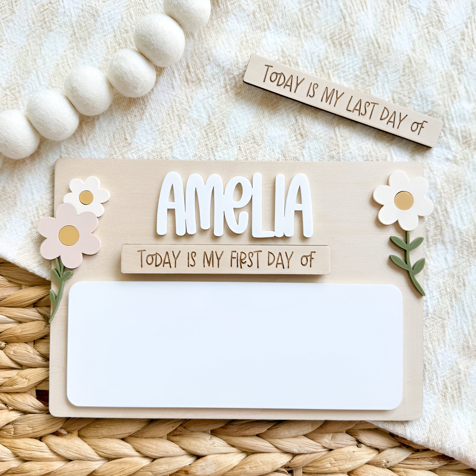 First Day of School Sign, School Photo Prop, Back To School Gift, Reusable School Sign Scsign1