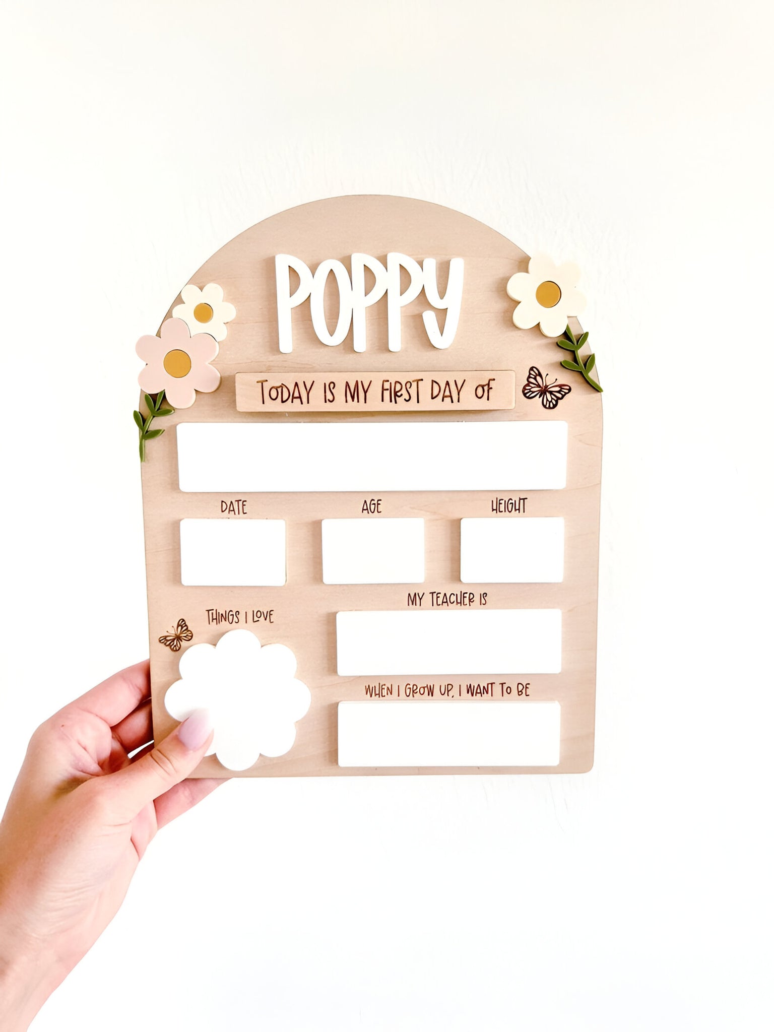 First Day Of School Sign, Personalized Girl Back To School Sign, School Photo Prop scsign1