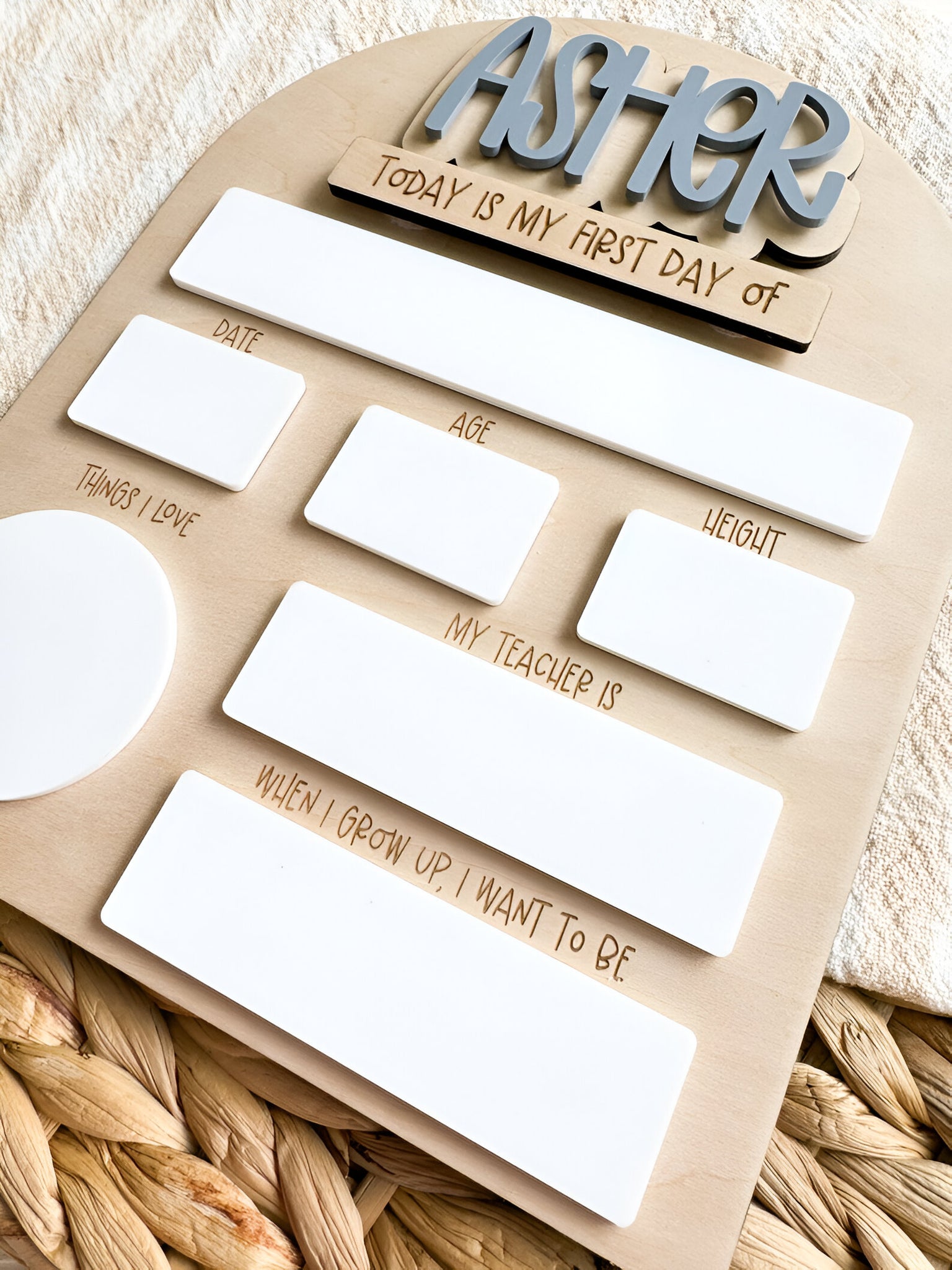 Editable First Day Of School Sign, School Board Sign, School Photo Prop Scsign1