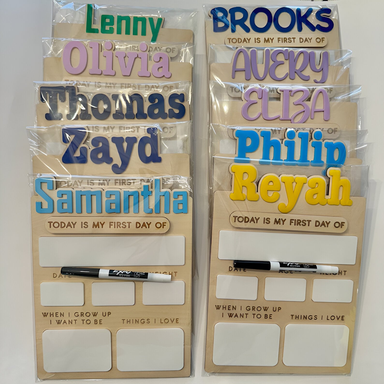 Personalized First Day of School Sign, Custom Last Day of School Sign, Wooden Sign, Kids School Sign, Wood Acrylic Sign scsign1