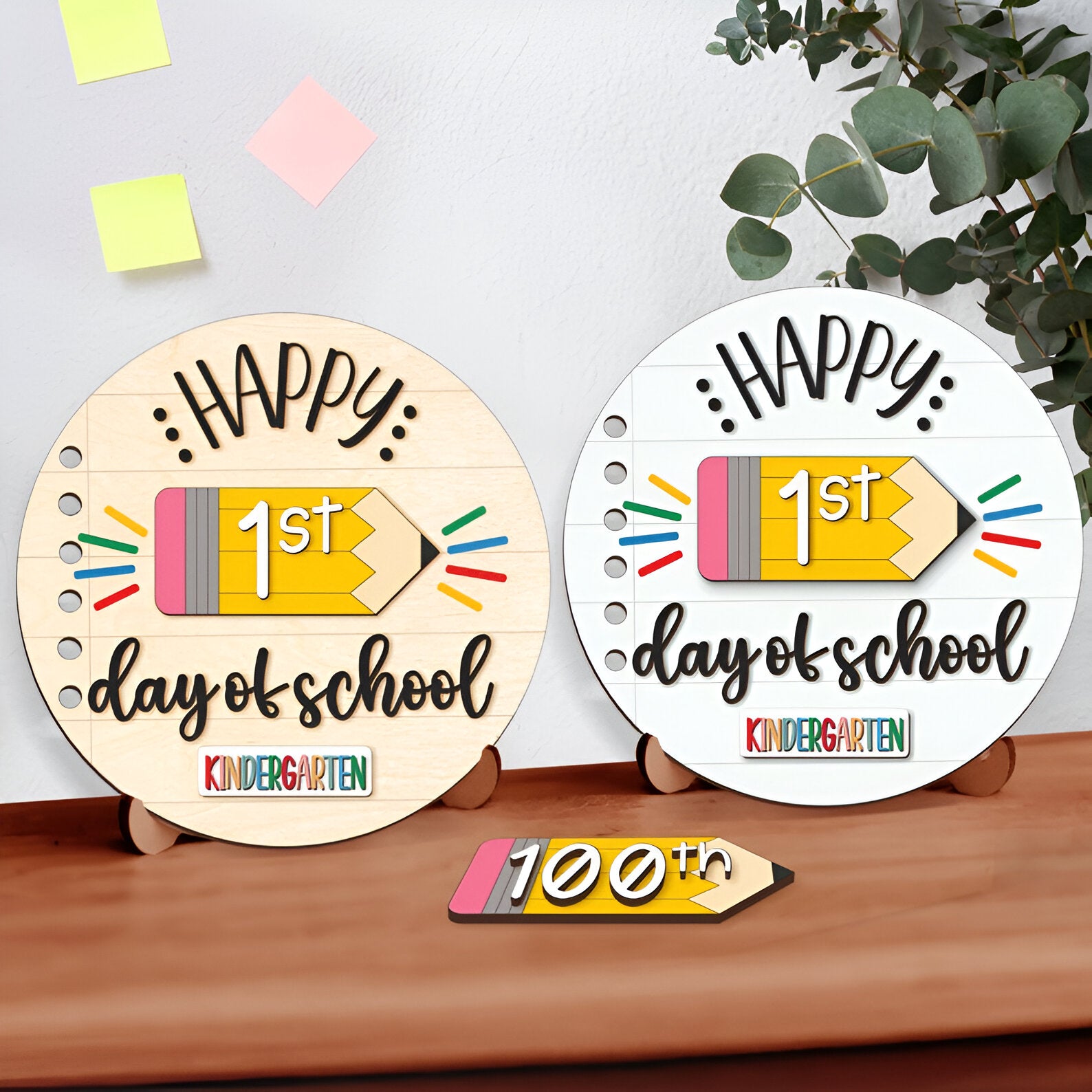 Personalized Interchangeable First Day of School Sign, 100th day of School Sign, 1st Day of School Board, Back to School Sign Scsign1