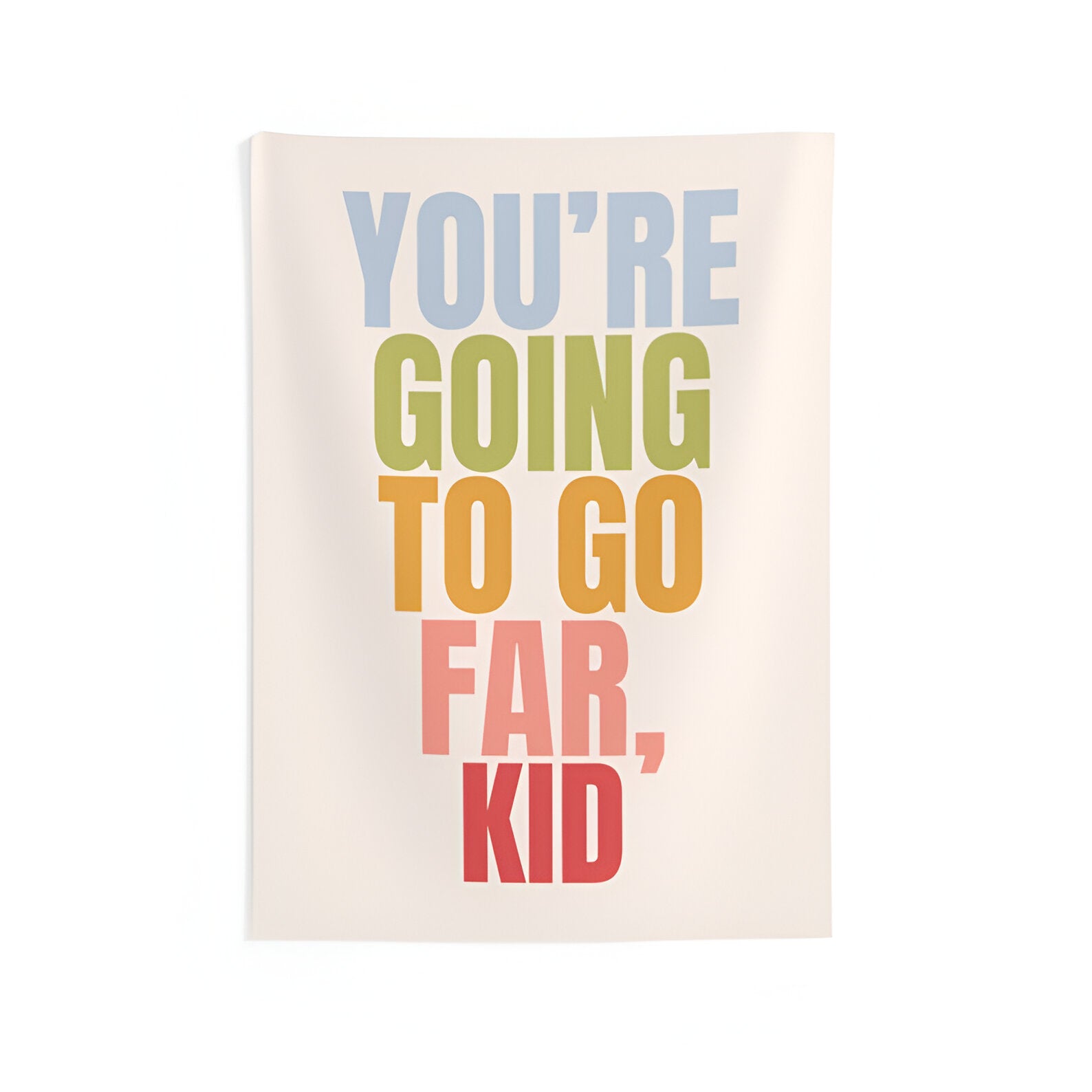 You're Going to Go Far, Kid Tapestry, Teacher Tapestry, Teacher Gift, Classroom Decor, Inspirational Classroom Decor tapes1