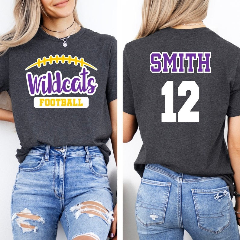 Custom Football Mascot Shirt, Personalized Football Team Shirt, Customized Football Mom Gifts, Football Mom Shirt TD0308 03