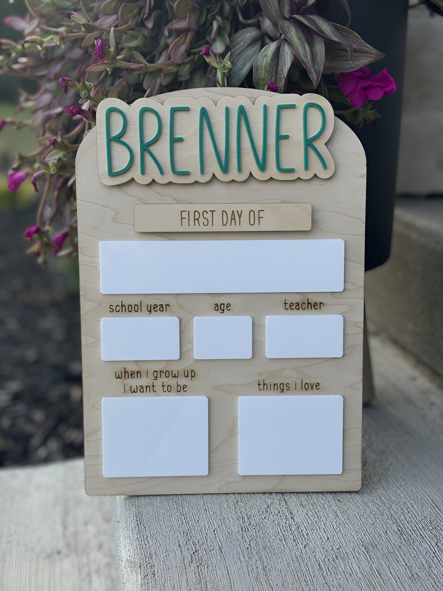 Personalized Back to School Sign, Back to School Board, Custom First & Last Day of School Interchangeable Sign, First and Last Day Sign scsign1