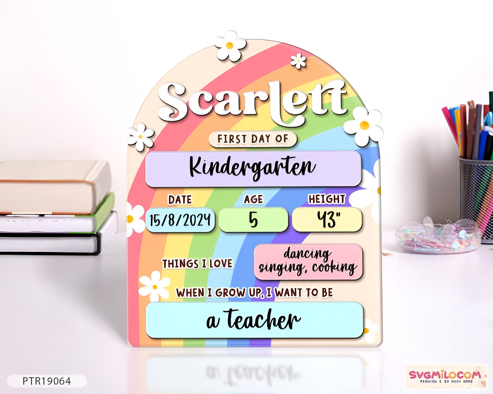 First Day Of School Sign, Acrylic Back to School Sign, First Day of School Interchangeable Sign, Back To School Photo Prop, School Board Scsign1