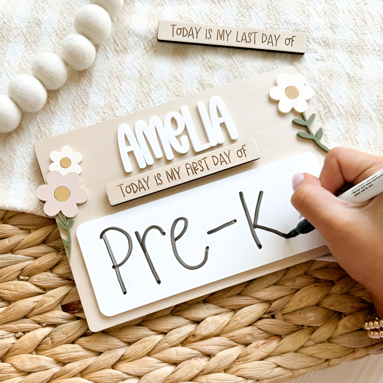 First Day of School Sign, School Photo Prop, Back To School Gift, Reusable School Sign Scsign1