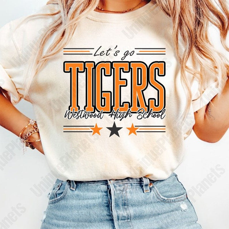 Custom School Mascot Shirt, School Spirit Shirt, Team Mascot Shirt, School Pride Shirt, Game Day Shirt, Mascot Team Shirt TD0308 01