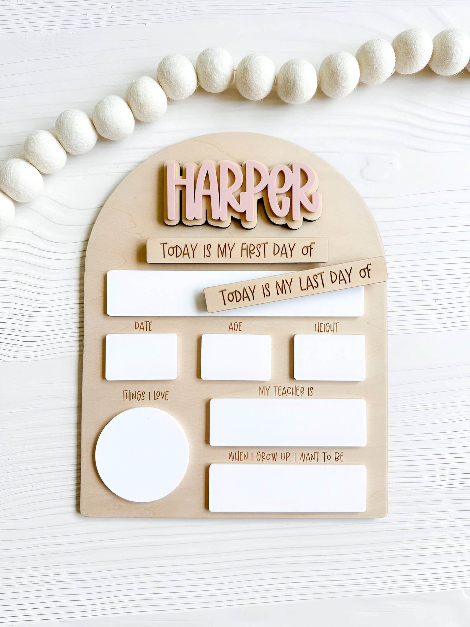 Editable First Day Of School Sign, School Board Sign, School Photo Prop Scsign1