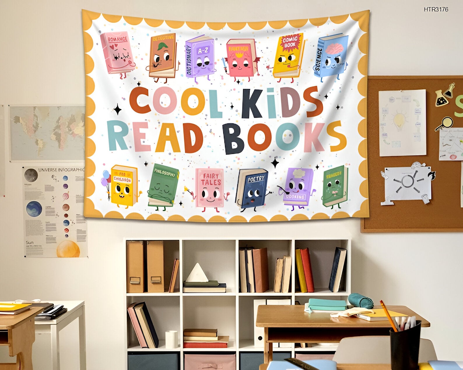 Classroom Tapestry, Classroom Banner, Welcome To Class, Cool Kids Read Books, Classroom Wall Decor, Gifts For Teacher, Welcome Banner tapes1