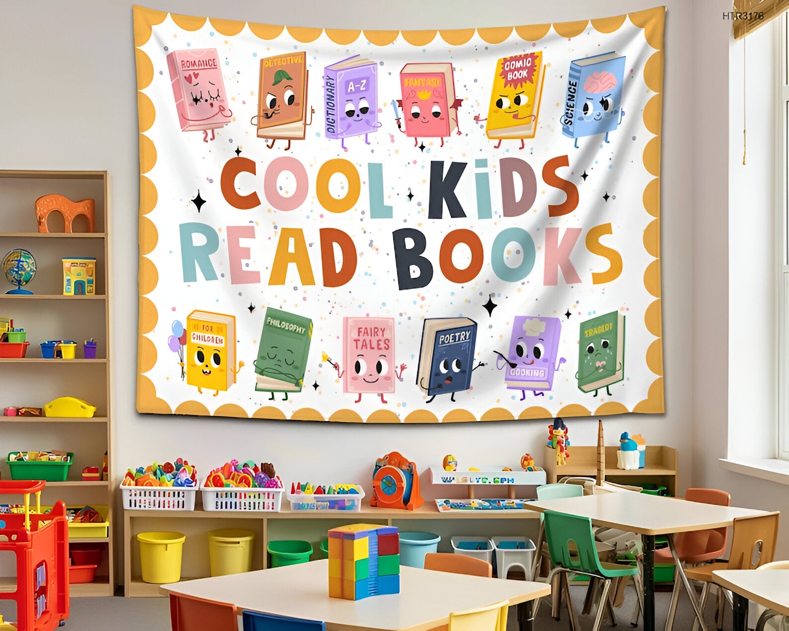 Classroom Tapestry, Classroom Banner, Welcome To Class, Cool Kids Read Books, Classroom Wall Decor, Gifts For Teacher, Welcome Banner tapes1