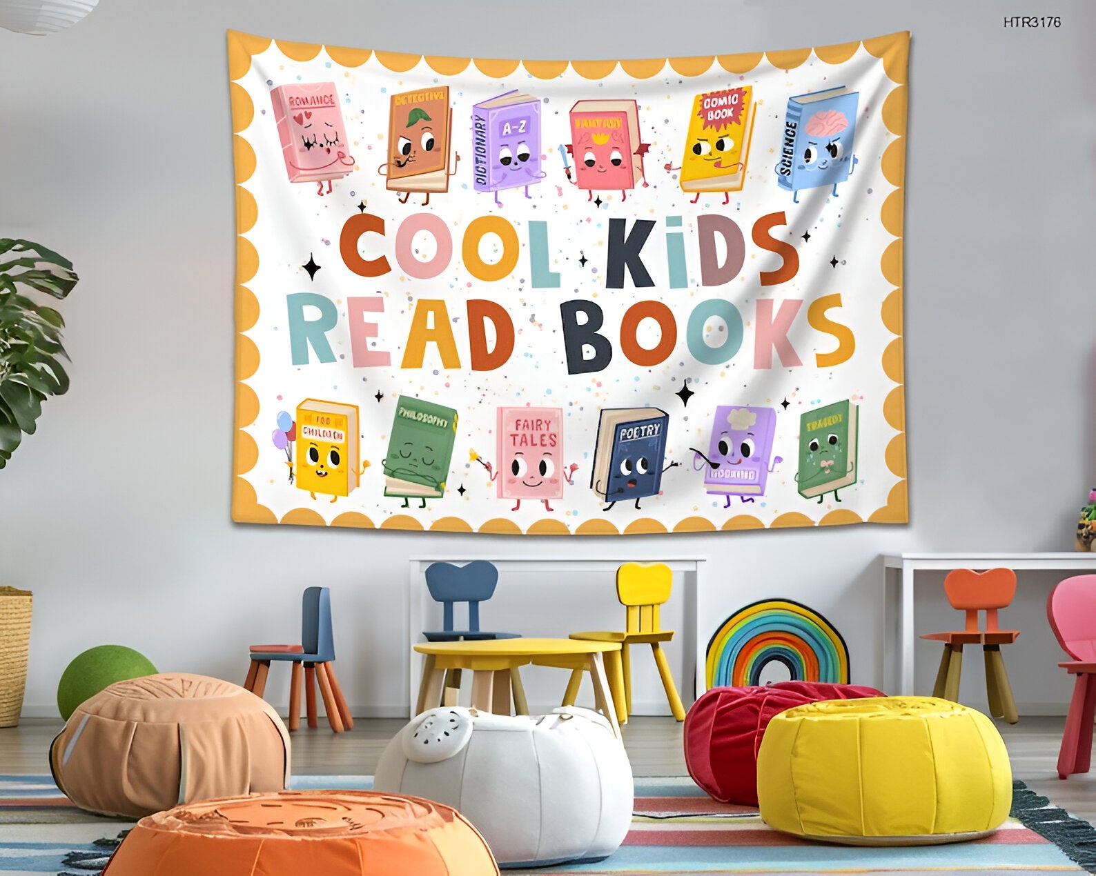 Classroom Tapestry, Classroom Banner, Welcome To Class, Cool Kids Read Books, Classroom Wall Decor, Gifts For Teacher, Welcome Banner tapes1