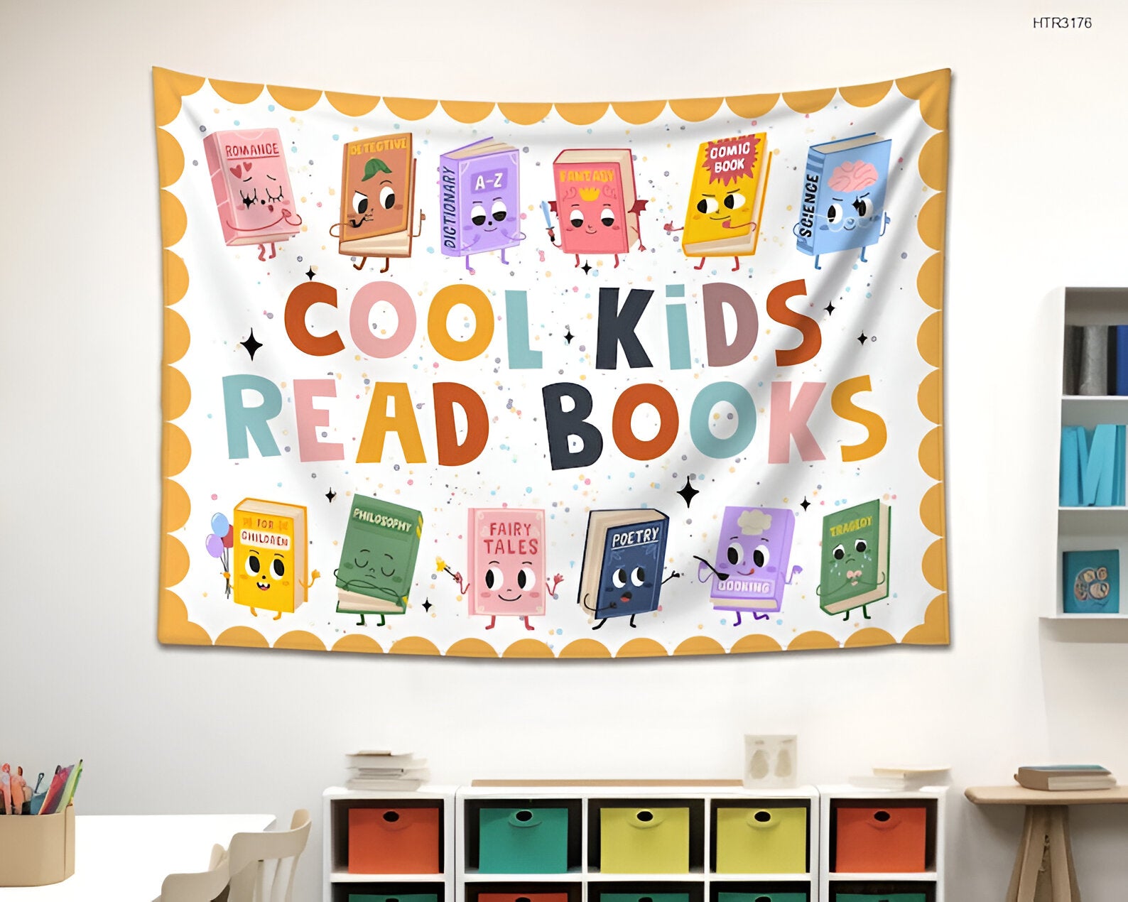 Classroom Tapestry, Classroom Banner, Welcome To Class, Cool Kids Read Books, Classroom Wall Decor, Gifts For Teacher, Welcome Banner tapes1