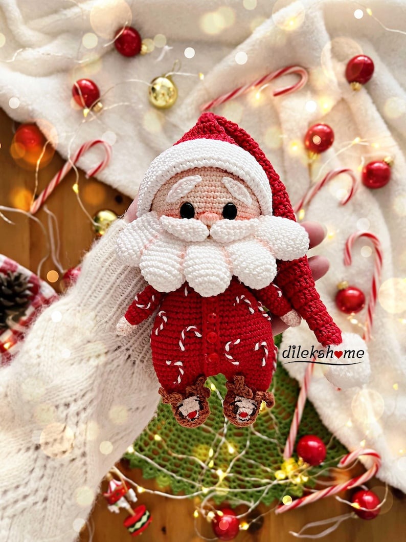 Crochet 2 Pattern in 1 Santa Claus and Mrs Claus Amigurumi Pdf English SVG19 CRO1910