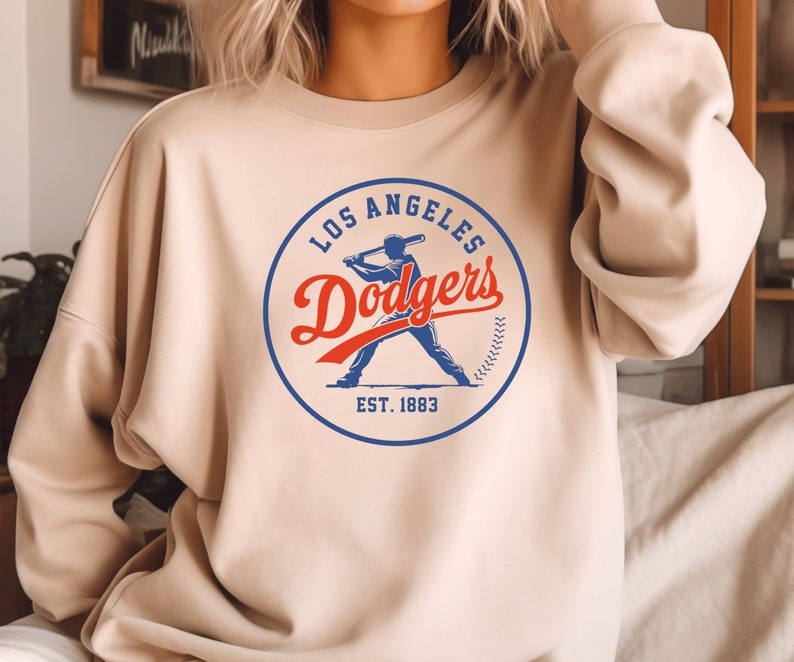 Los Angeles Dodgers Baseball Sweatshirt, Favorite Baseball Team Sweatshirt and Hoodie,  Los Angeles Baseball Shirt For Mom SP24