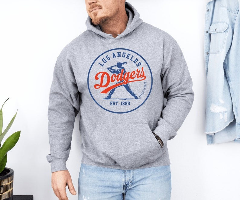 Los Angeles Dodgers Baseball Sweatshirt, Favorite Baseball Team Sweatshirt and Hoodie,  Los Angeles Baseball Shirt For Mom SP24
