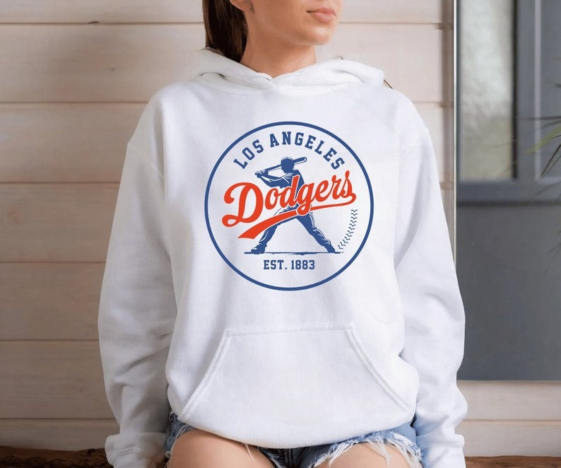 Los Angeles Dodgers Baseball Sweatshirt, Favorite Baseball Team Sweatshirt and Hoodie,  Los Angeles Baseball Shirt For Mom SP24