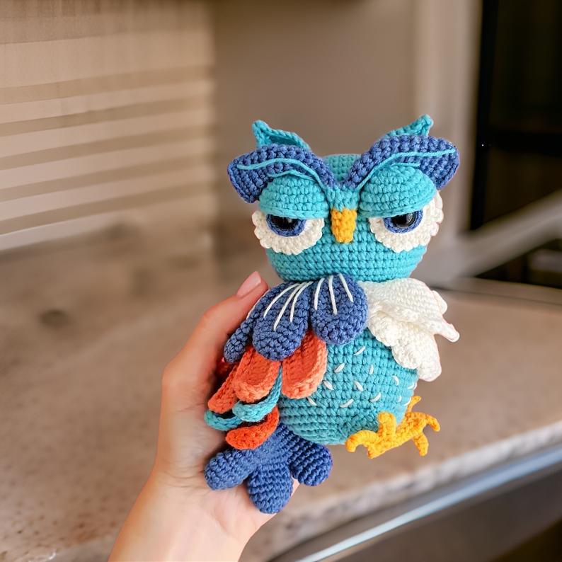 Crochet pattern Christina the Owl | Amigurumi Crochet | PDF pattern| written and step by step photos SVG20 CRO1910