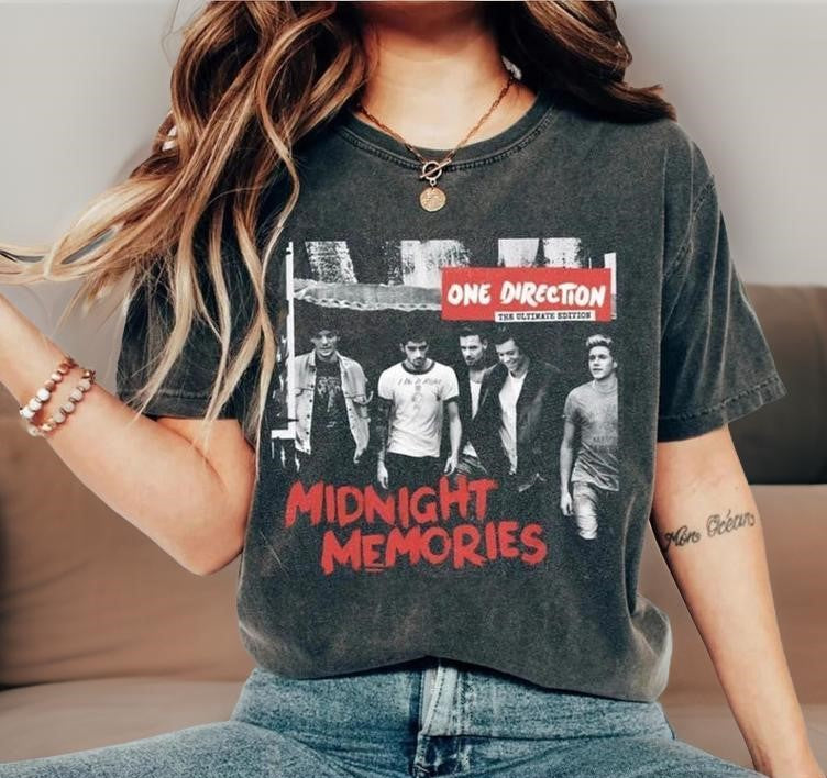 One Direction T-Shirt, 1D Band Fan Gift, Music Tour Tee, Liam Payne Vintage Graphic Shirt 2 MSN