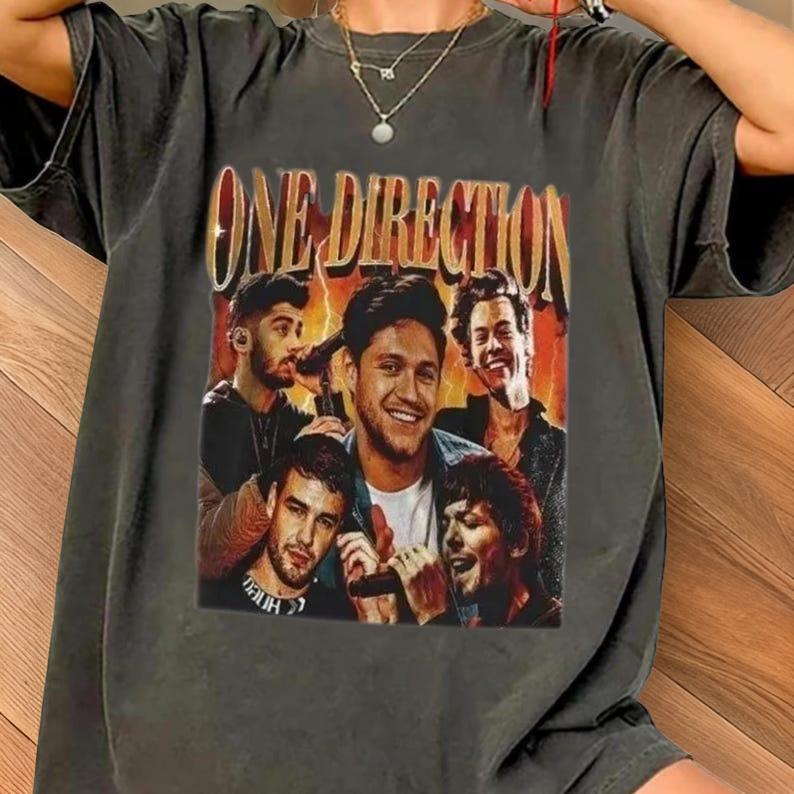 One Direction T-Shirt, 1D Band Fan Gift, Music Tour Tee, Liam Payne Vintage Graphic Shirt 4 MSN