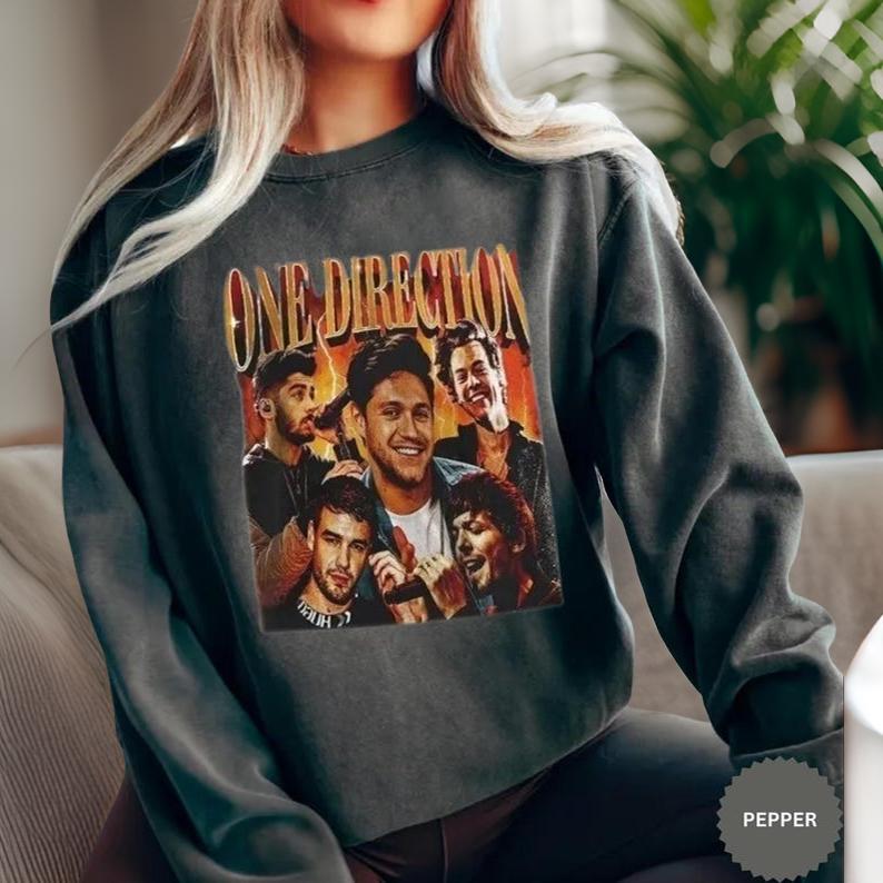 One Direction T-Shirt, 1D Band Fan Gift, Music Tour Tee, Liam Payne Vintage Graphic Shirt 4 MSN