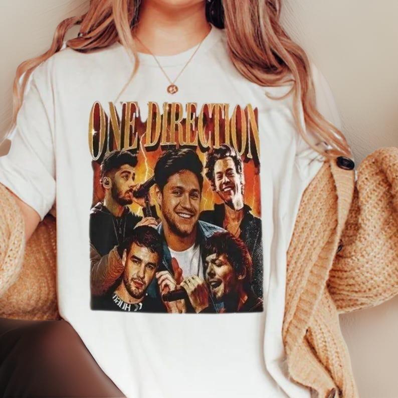 One Direction T-Shirt, 1D Band Fan Gift, Music Tour Tee, Liam Payne Vintage Graphic Shirt 4 MSN