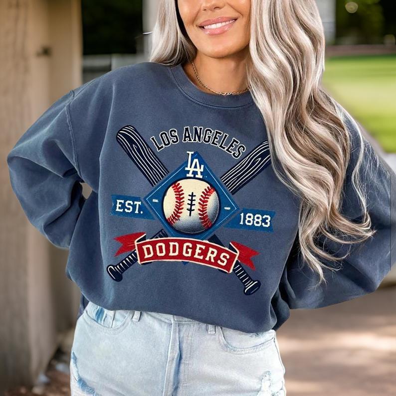 Los Angeles Dodgers Sweatshirt, Perfect for Game Day! Cozy, Dodgers shirt, Essential Fan Gear! Chic Los Angeles Dodgers Hoodie SP24
